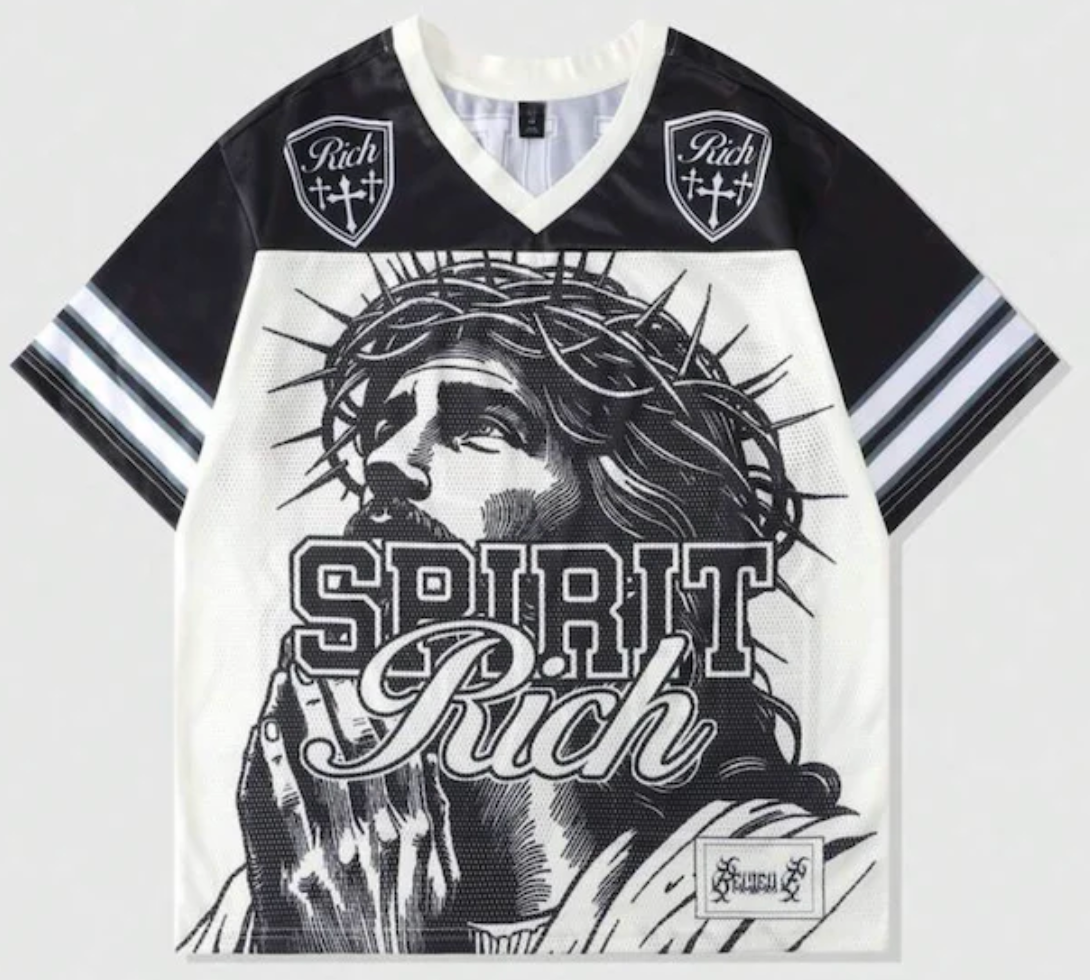 Jesus Jersey - Black & White Edition